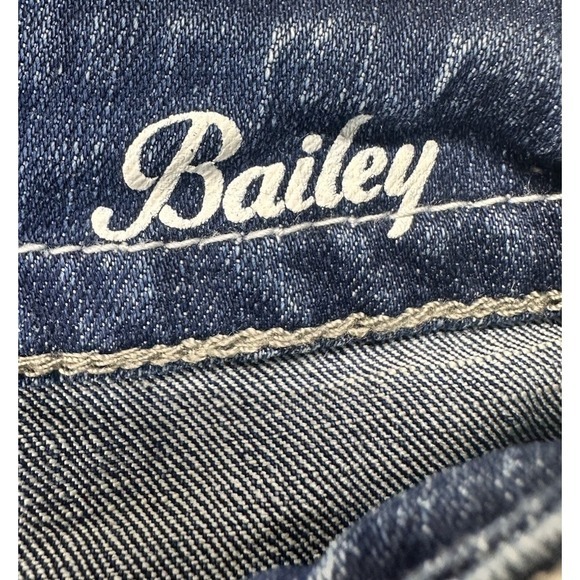 Hydraulic Bailey Crop Jeans Size 7/8 Denim Blue Stitching‎ Women's Flip Pockets - Picture 5 of 6